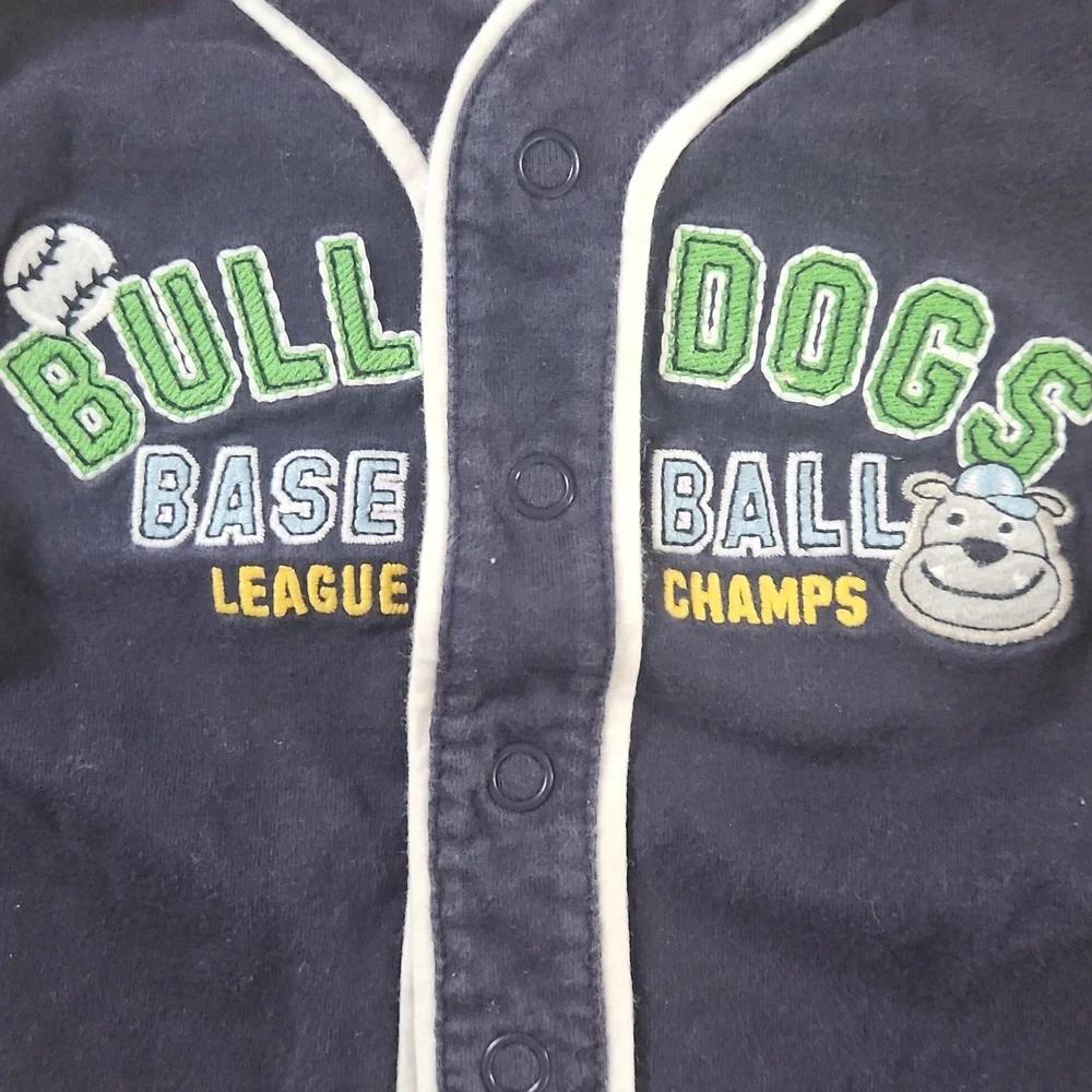 Carter's Bulldogs baseball league camp 6 months long sleeves shirt